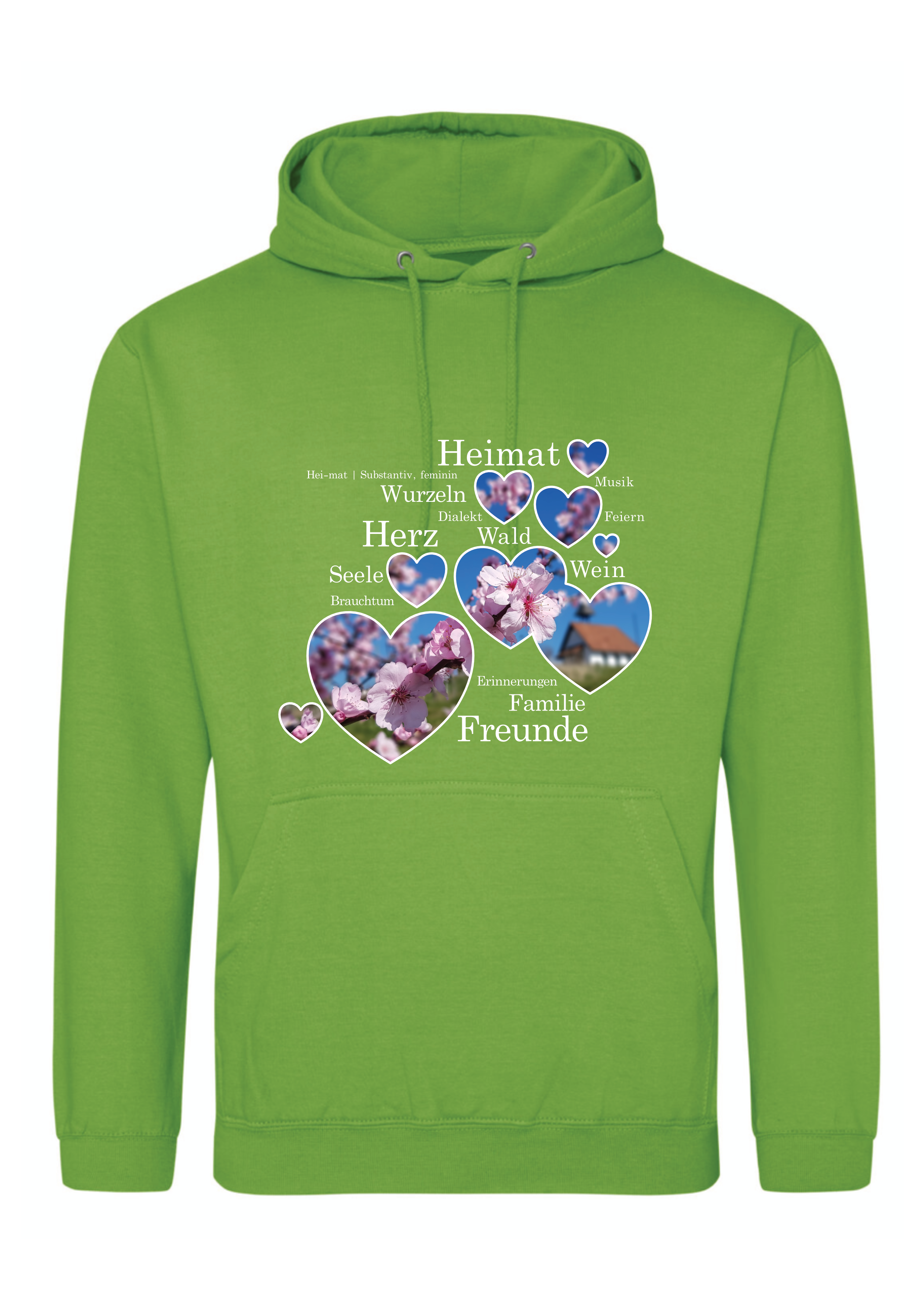 Mandelblüte 02 - Classic Hoody - limegreen