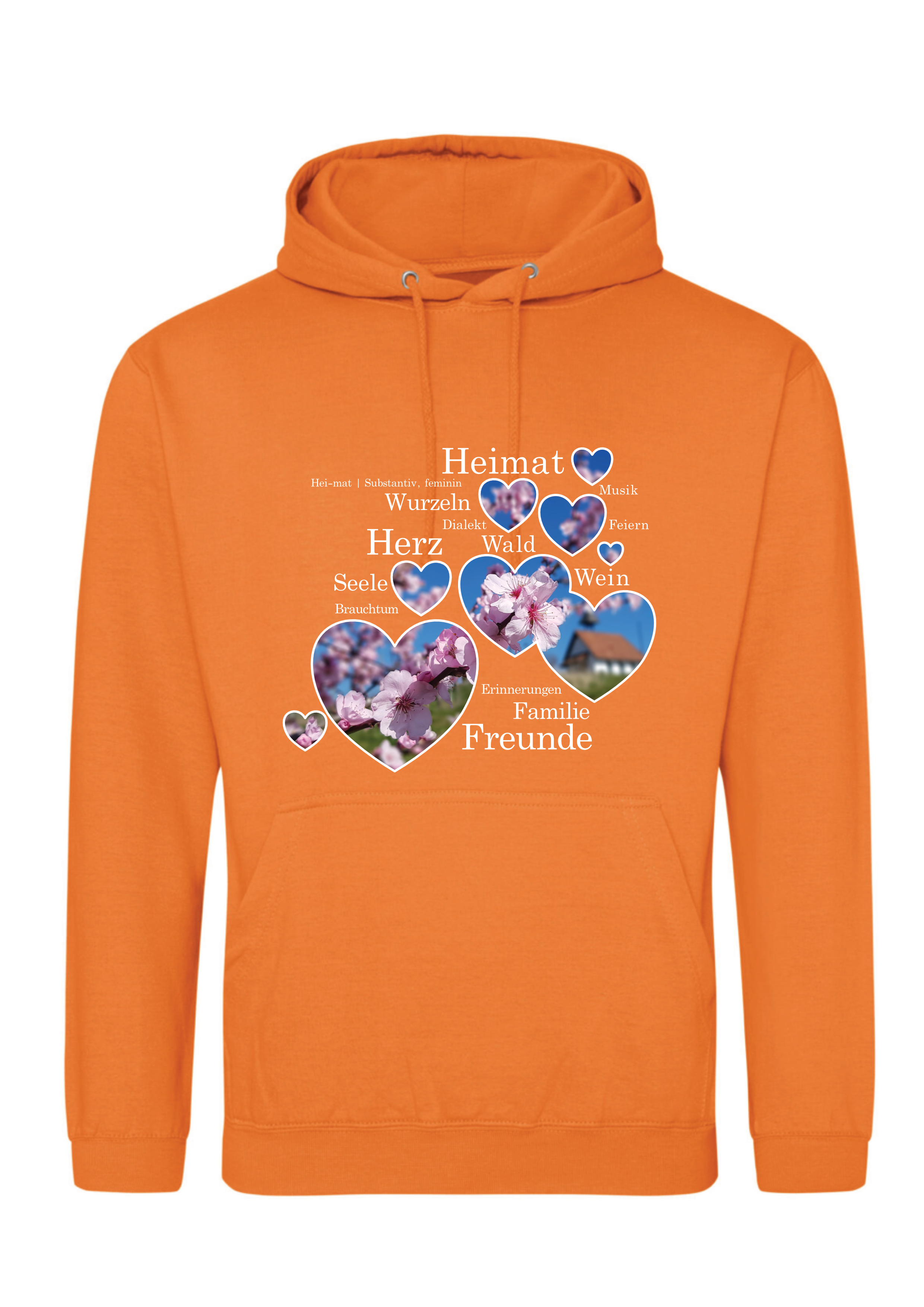 Mandelblüte 02 - Classic Hoody - orange-crunch