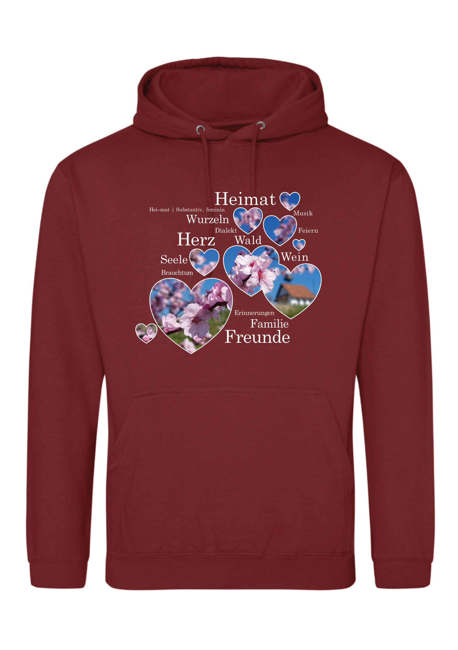 Mandelblüte 02 - Classic Hoody - red hot chilli