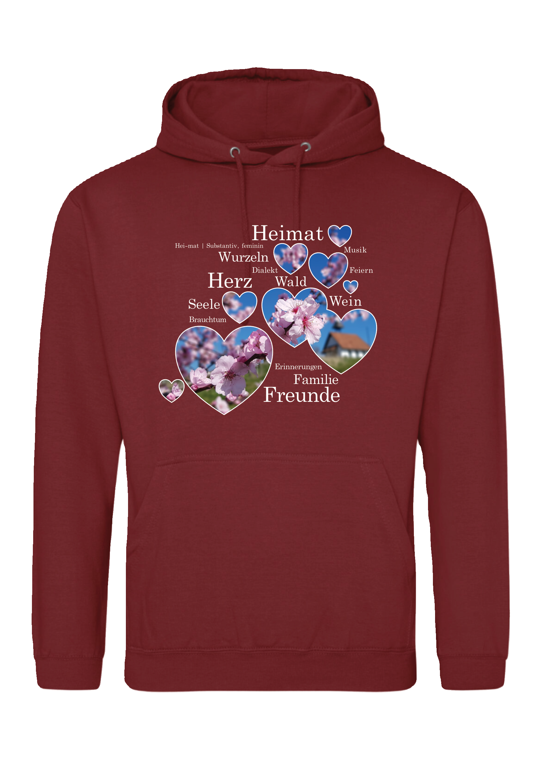Mandelblüte 02 - Classic Hoody - red hot chilli