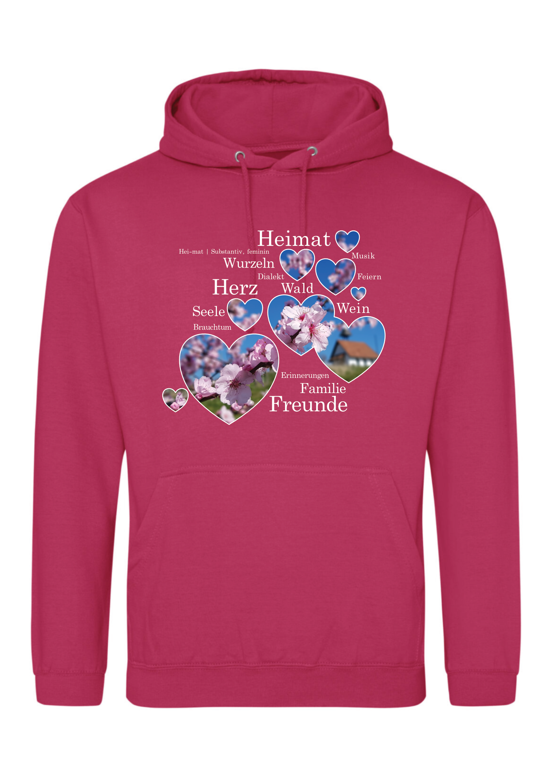 Mandelblüte 02 - Classic Hoody - hot pink
